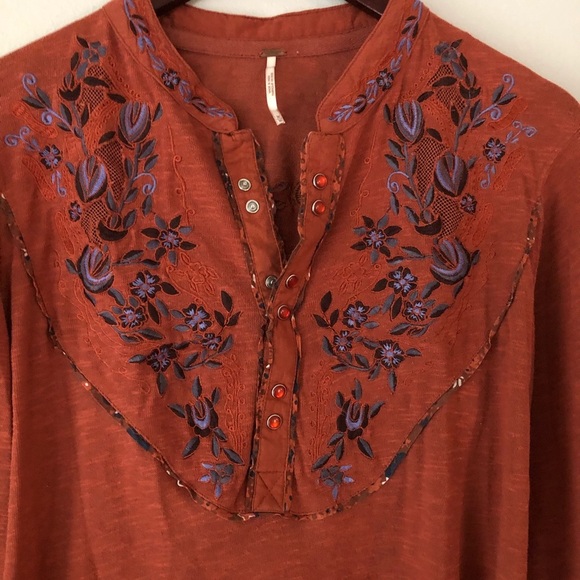 Free People Sundance Henley Top - Picture 4 of 5